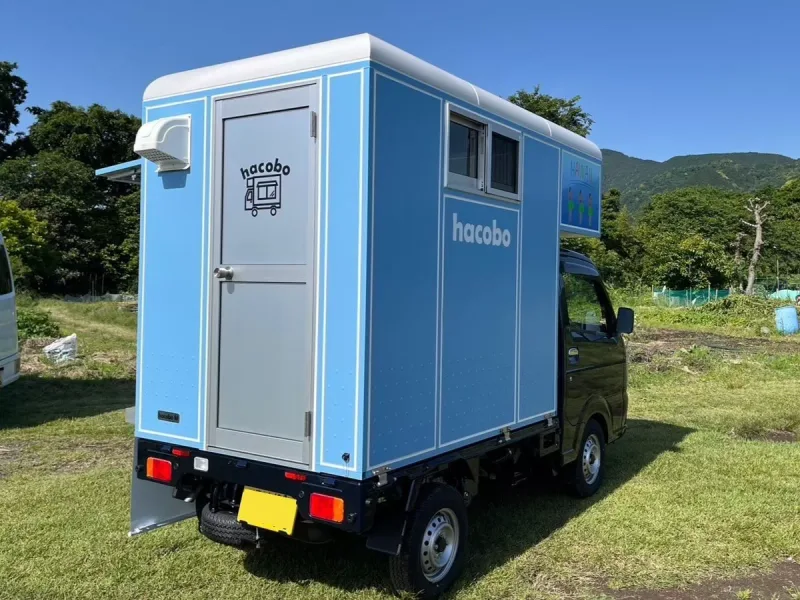 hacobo M 水色×白ツートンカラー